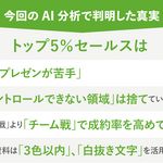 トップ５％セールスの特徴