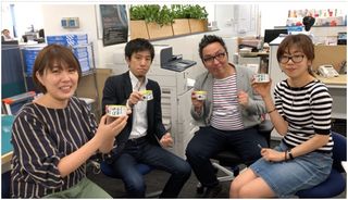 1ヶ月のさば水煮缶生活を送った4人/写真提供=アスコム